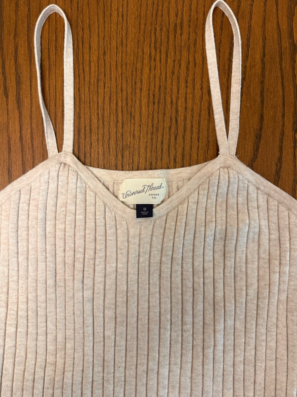 Universal Thread- Cream Ribbed Knit Dress - Picture 3 of 3